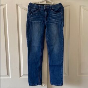 Wit & Wisdom Dark Blue Straight Leg Jeans. Size 4